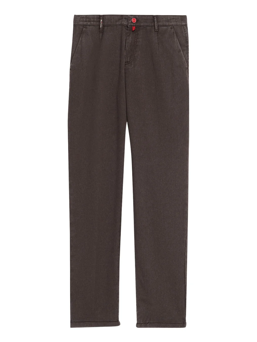 Kiton Men's Washed-Effect Wool Four-Pocket Pants