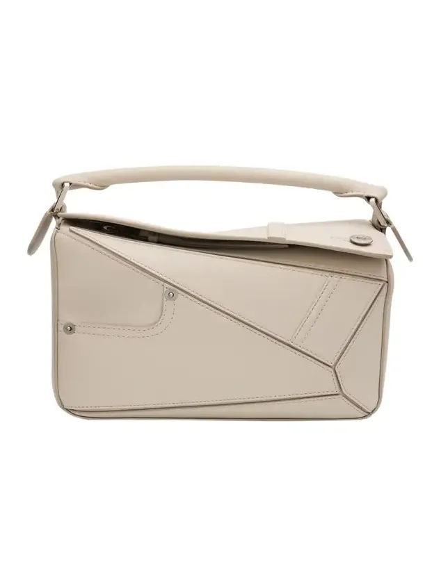 Puzzle Panta Small Top-Handle Bag in Leather