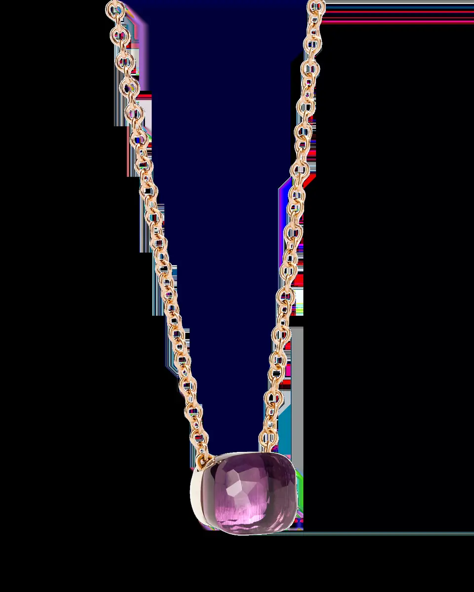 Pomellato Nudo 18K Rose Gold Amethyst Pendant Necklace | Thumbnail 2