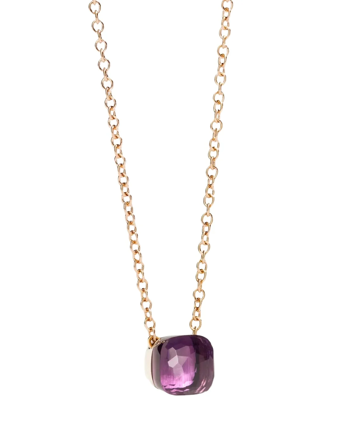 Pomellato Nudo 18K Rose Gold Amethyst Pendant Necklace