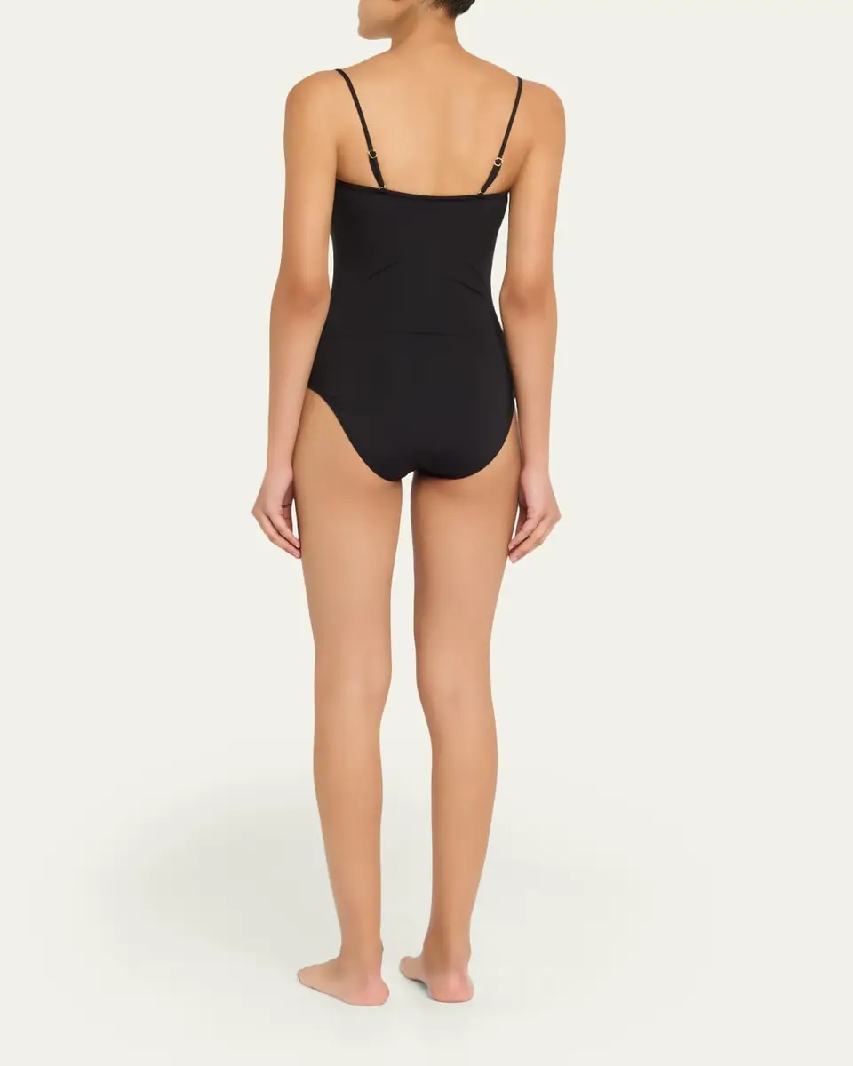 Nili Lotan Ruched U-Ring One-Piece Swimsuit | Thumbnail 6 Nili Lotan Ruched U-Ring One-Piece Swimsuit | Thumbnail 6
