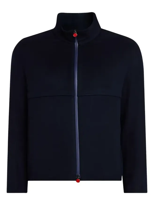 Kiton Men's Cashmere Full-Zip Bomber Jacket