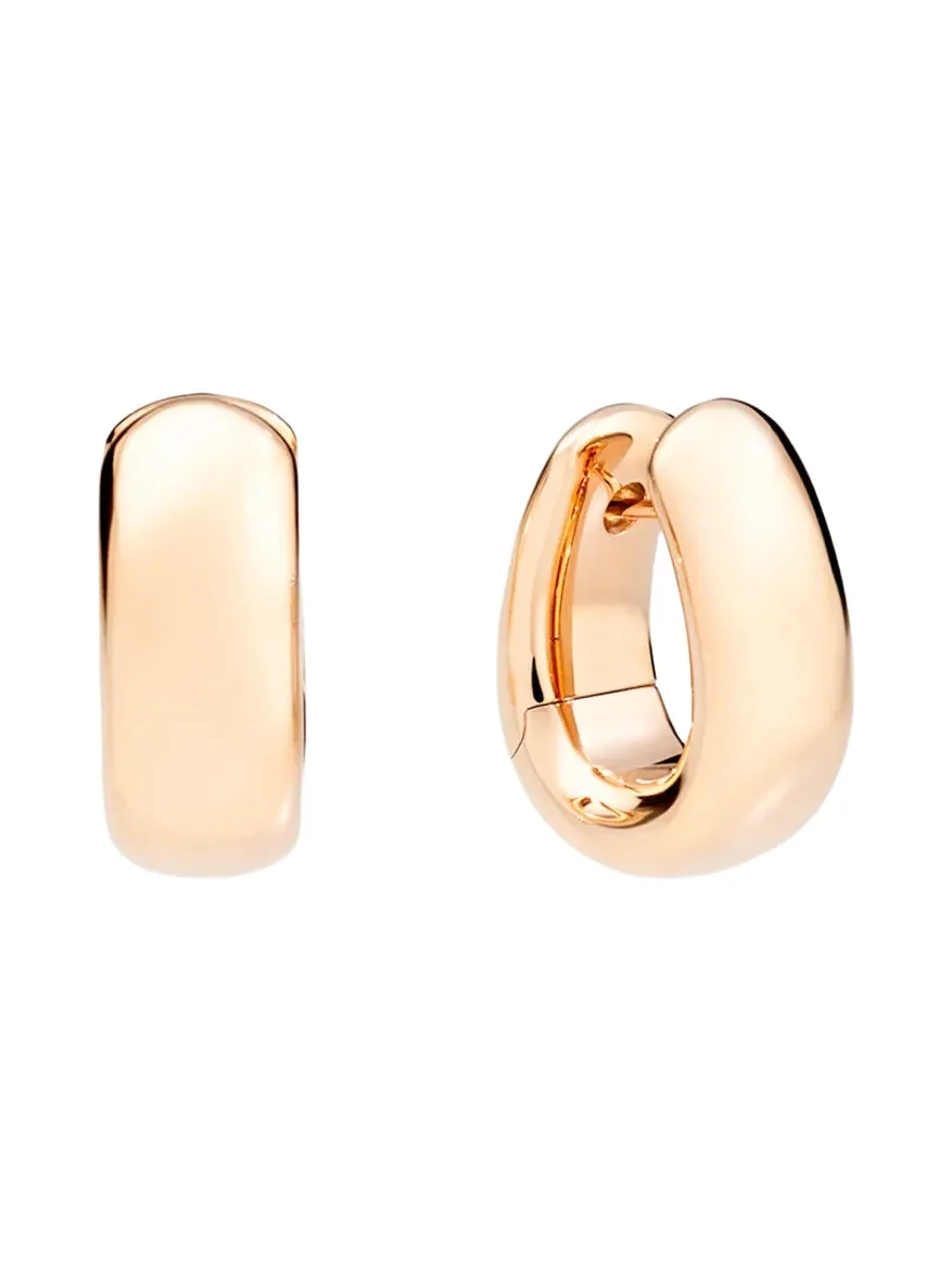 Iconica 18K Rose Gold Hoop Earrings Iconica 18K Rose Gold Hoop Earrings