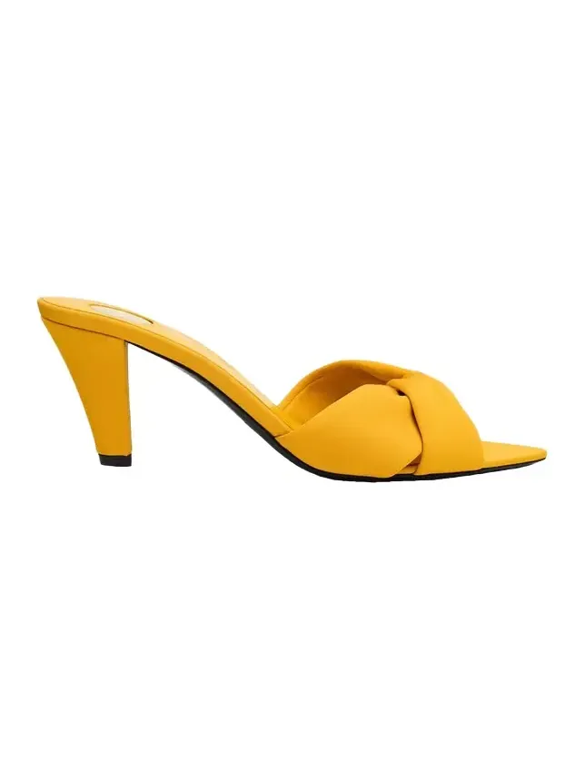 75mm Franciane Satin Mule Sandals 75mm Franciane Satin Mule Sandals