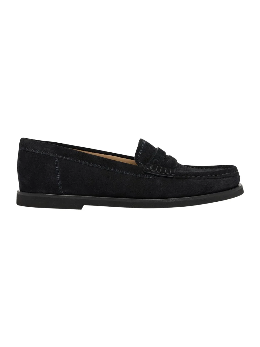 Suede Penny Loafers
