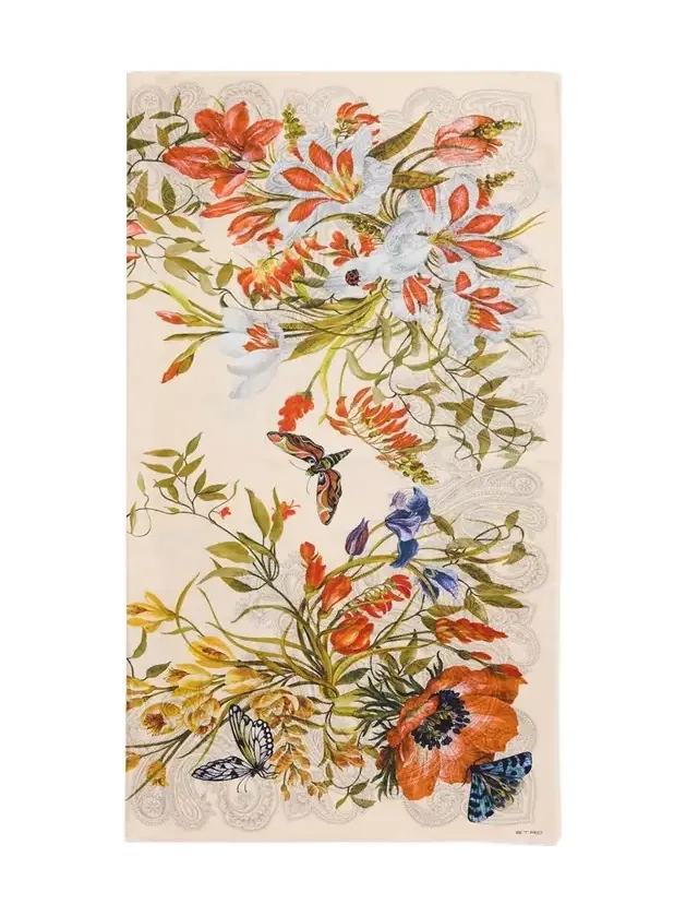 Boheme Floral Silk Scarf Boheme Floral Silk Scarf