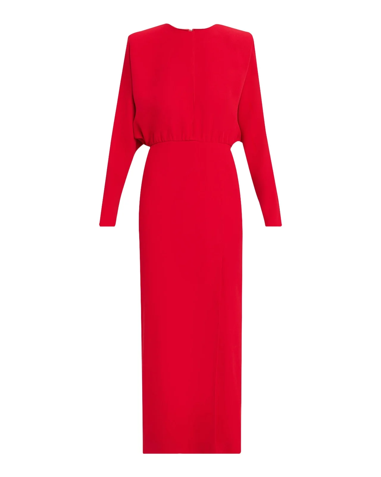 Cutout Silk Column Maxi Dress