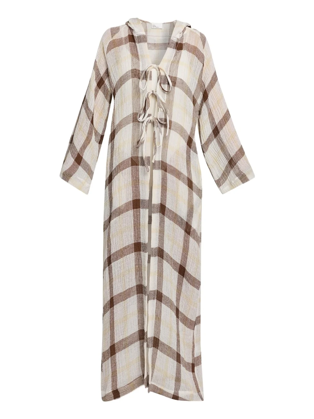 Plaid Maxi Beach Cape