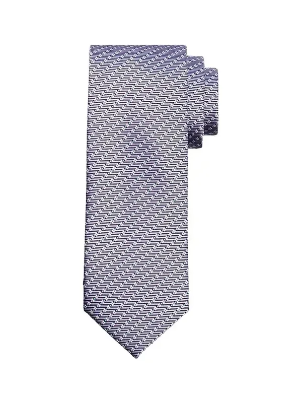Brioni Men's Micro-Print Silk Jacquard Tie