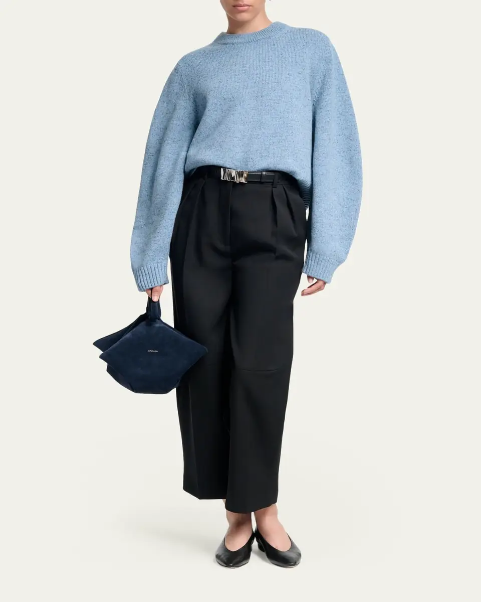 Altuzarra Putney Speckled Merino Wool Crewneck Sweater | Thumbnail 2