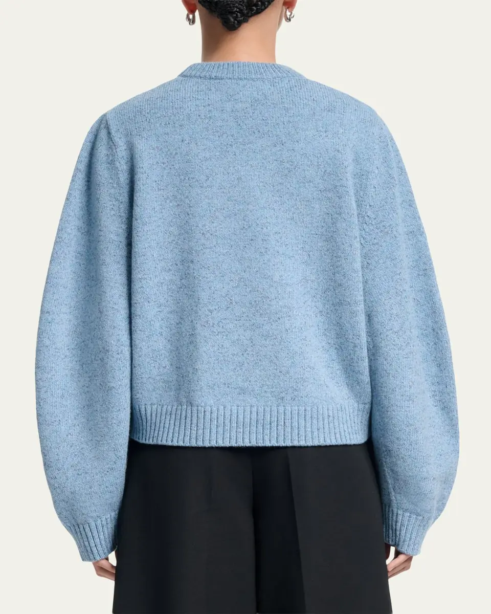 Altuzarra Putney Speckled Merino Wool Crewneck Sweater | Thumbnail 3