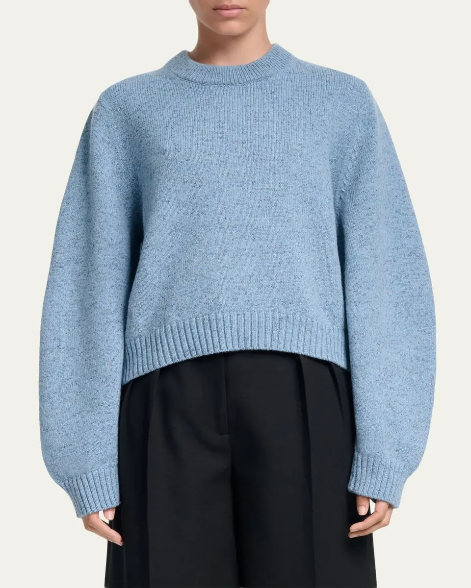 Altuzarra Putney Speckled Merino Wool Crewneck Sweater | Thumbnail 4