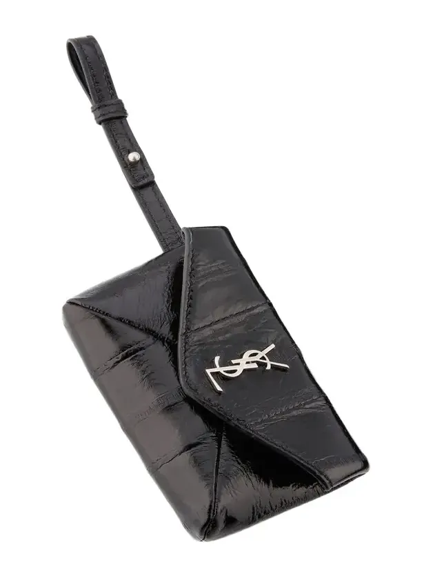 Saint Laurent Men's Cassandre YSL Micro Envelope in Leather