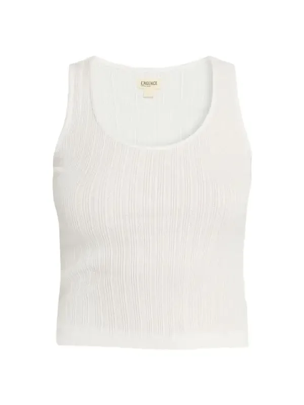Adira Pointelle Scoop-Neck Tee Adira Pointelle Scoop-Neck Tee