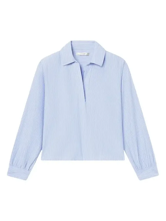 The Striped Long-Sleeve Popover Shirt The Striped Long-Sleeve Popover Shirt