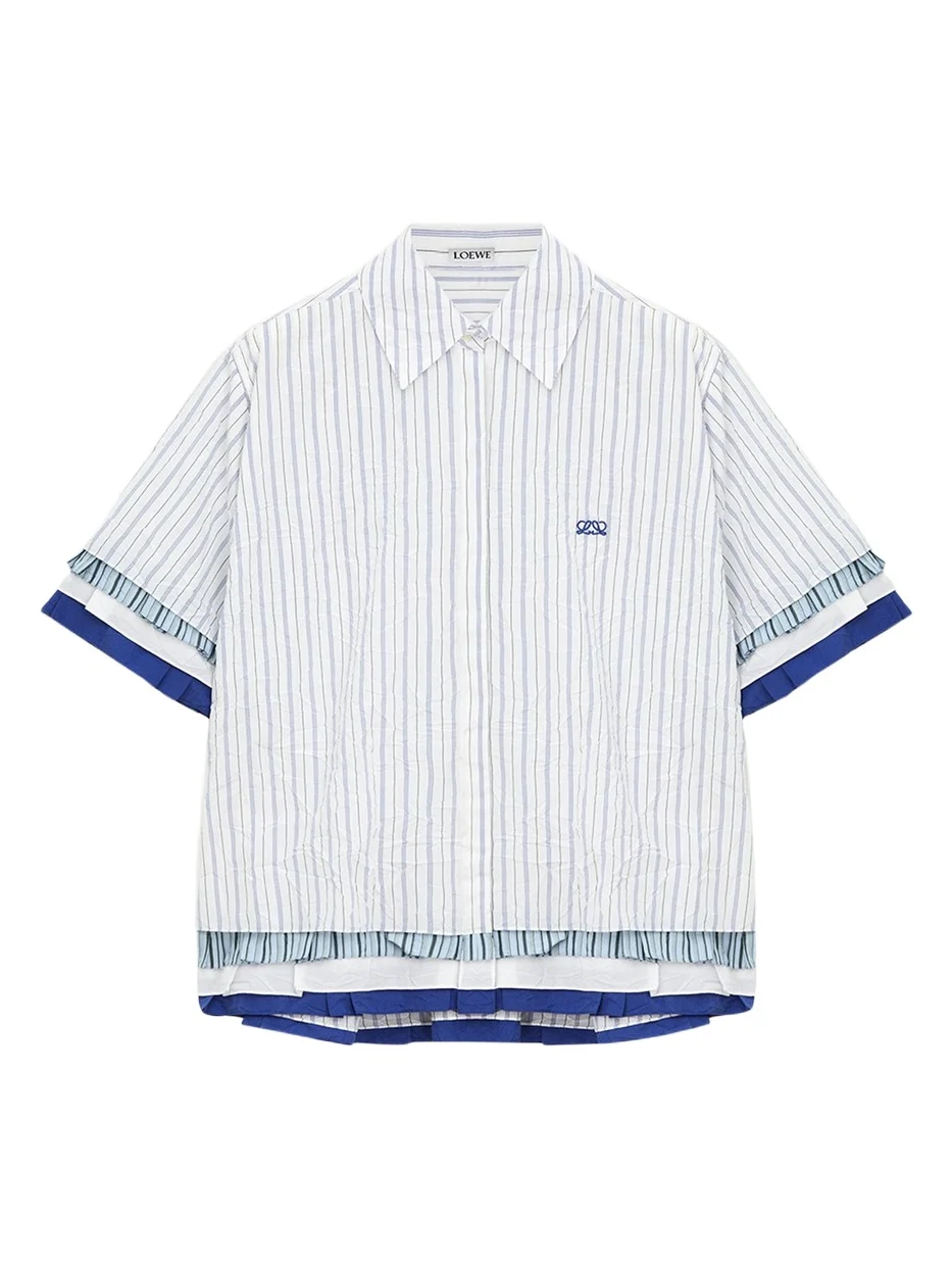 Short-Sleeve Layered Button-Down Shirt Short-Sleeve Layered Button-Down Shirt