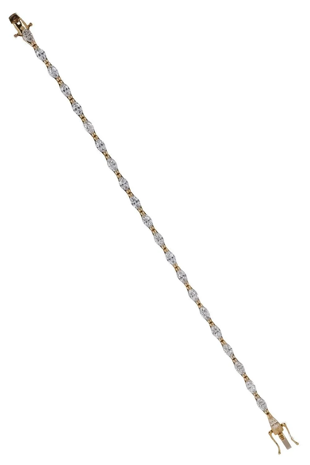 Diamond Marquise Tennis Bracelet - 4.6ct Diamond Marquise Tennis Bracelet - 4.6ct