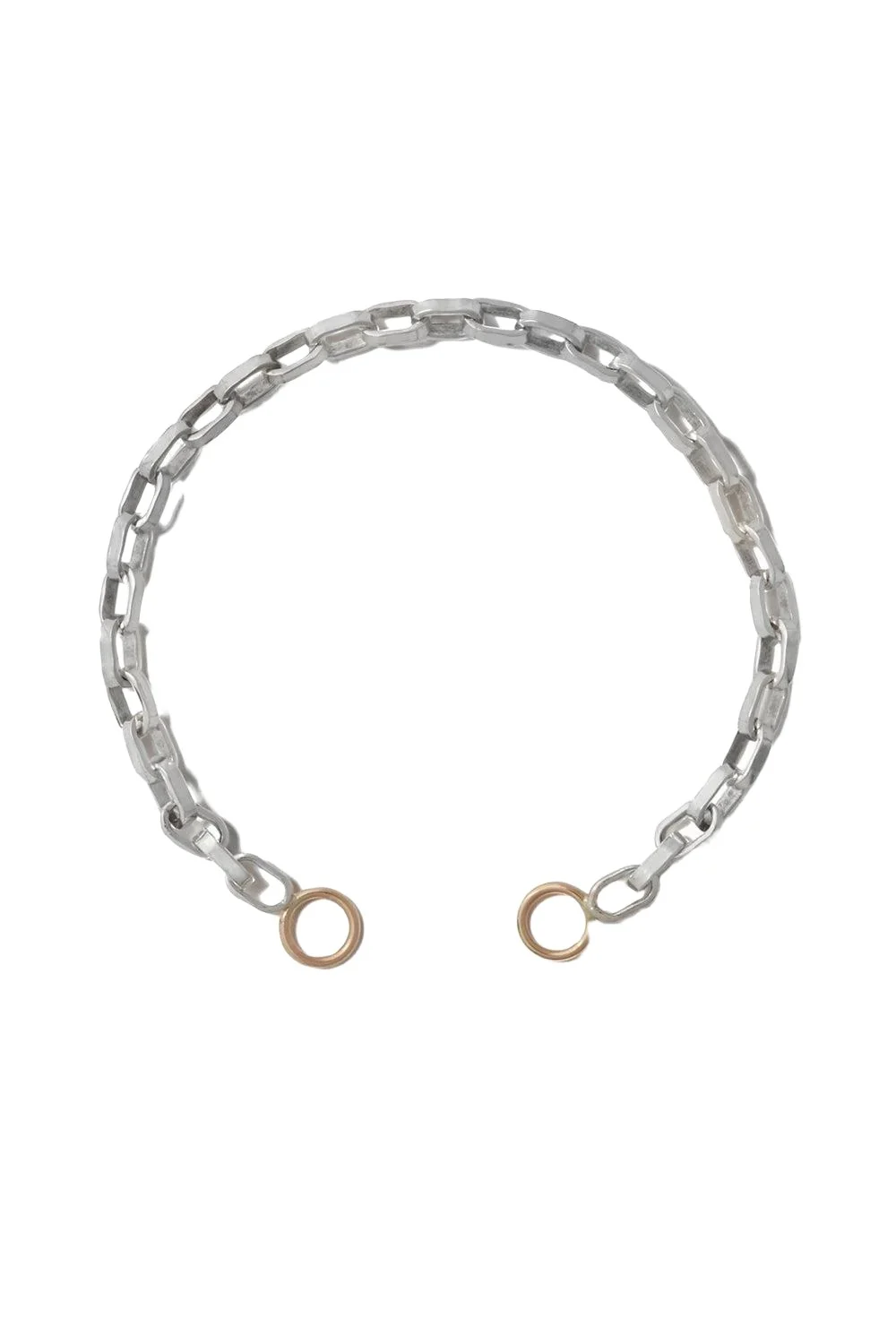 Marla Aaron Mixed Metal Biker Chain Bracelet - Silver - 7in