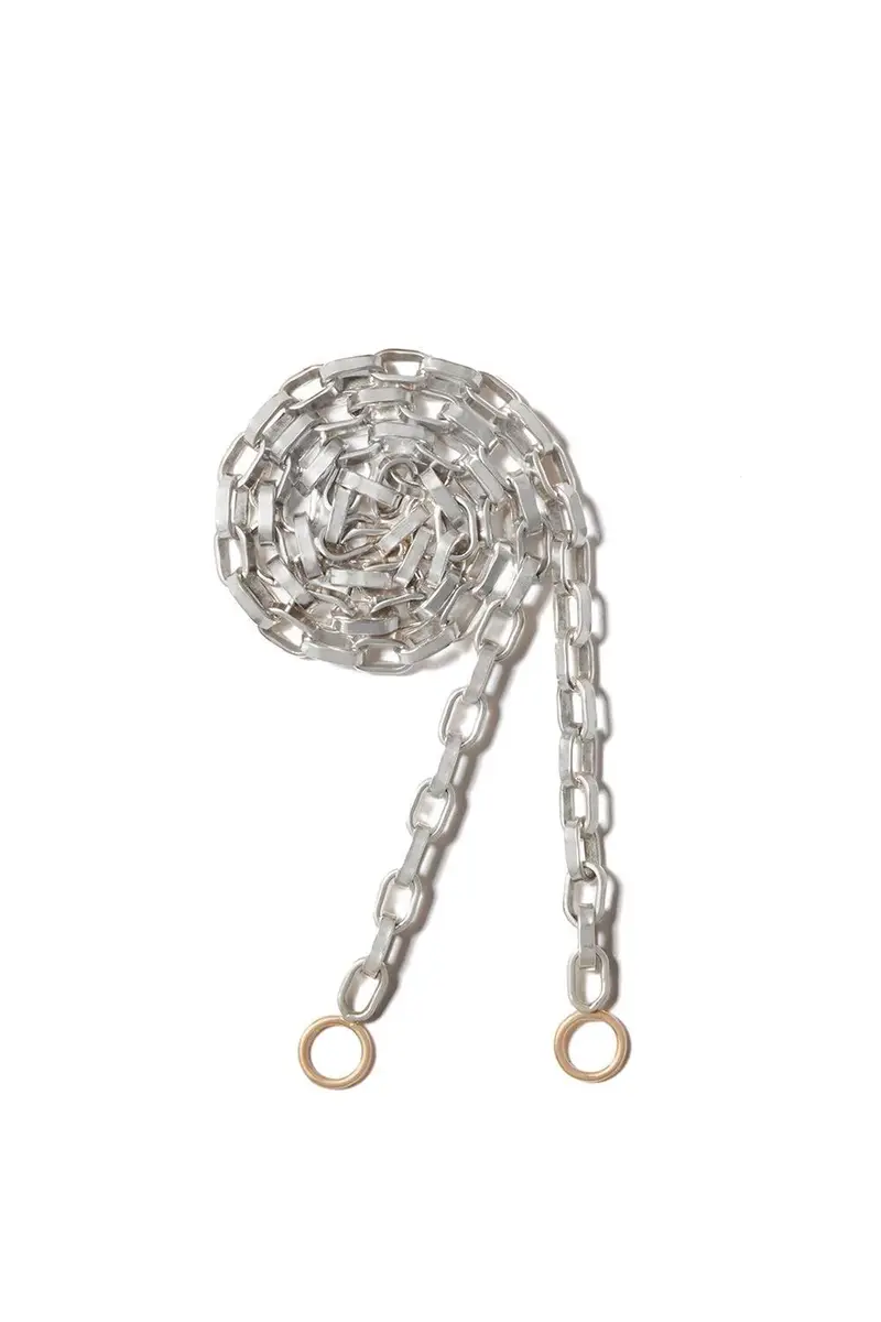 Marla Aaron Mixed Metal Biker Chain Necklace - Silver - 20in | Image 1 Marla Aaron Mixed Metal Biker Chain Necklace - Silver - 20in | Image 1