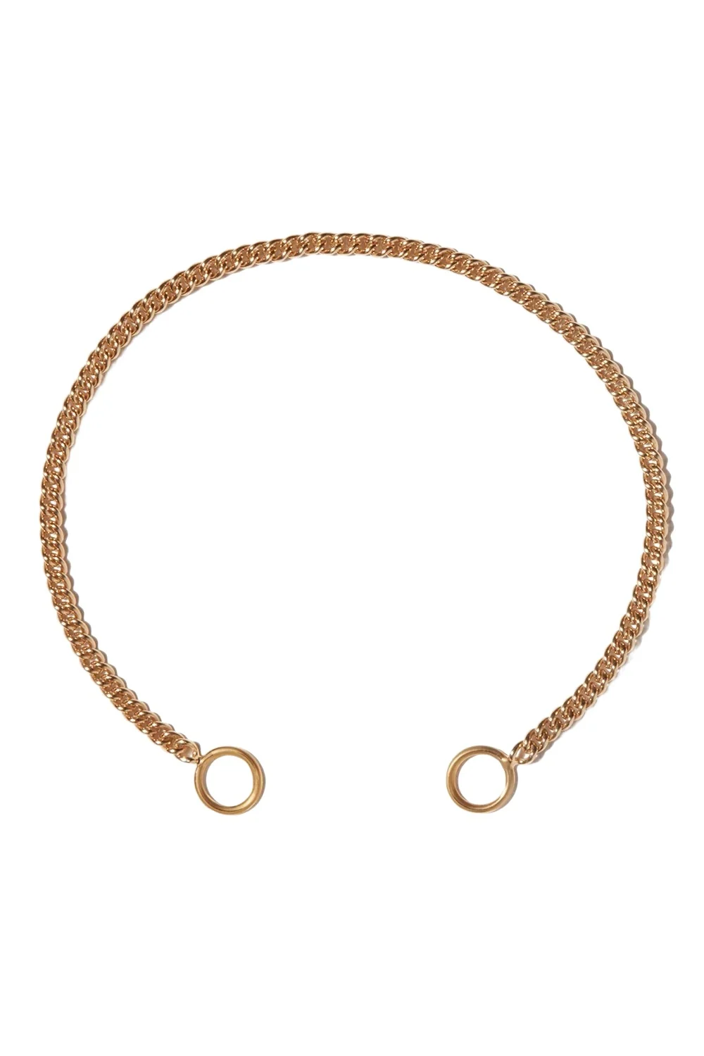 Marla Aaron Not So Heavy Curb Chain Bracelet - Yellow Gold - 6in