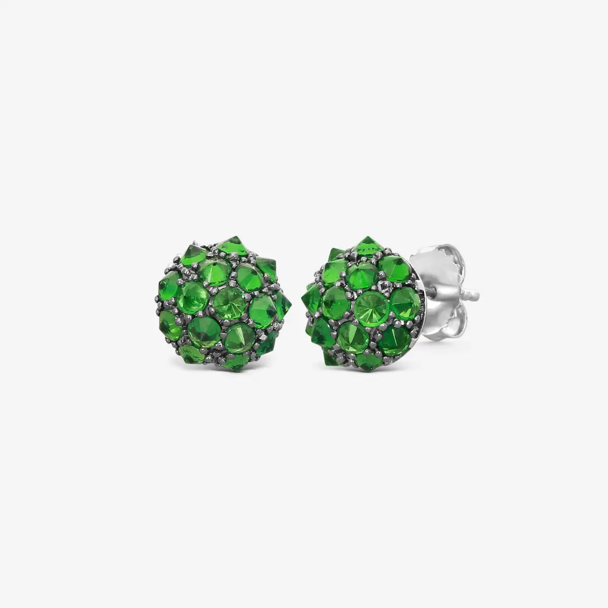 GOSHWARA Goshwara G-One 18K White Gold Tsavorite Studs Earrings by The Solist | Thumbnail 2 GOSHWARA Goshwara G-One 18K White Gold Tsavorite Studs Earrings by The Solist | Thumbnail 2