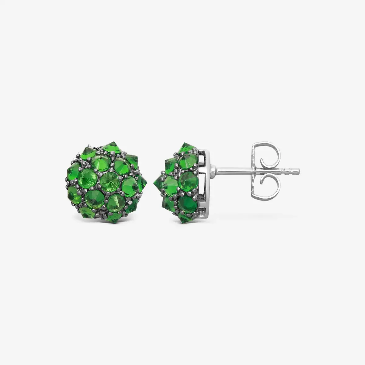 GOSHWARA Goshwara G-One 18K White Gold Tsavorite Studs Earrings by The Solist | Thumbnail 3 GOSHWARA Goshwara G-One 18K White Gold Tsavorite Studs Earrings by The Solist | Thumbnail 3