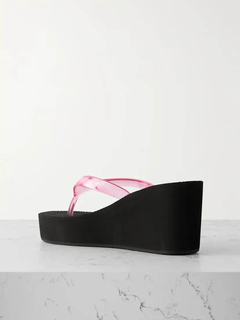 Ancient Greek Sandals Etheria Pvc Wedge Flip Flops | Thumbnail 3