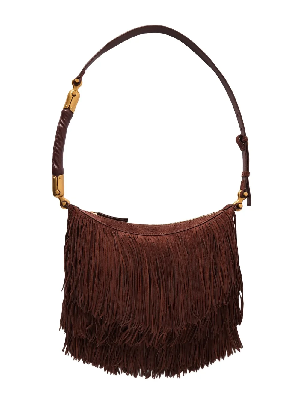 Ebene Fringed Suede Shoulder Bag