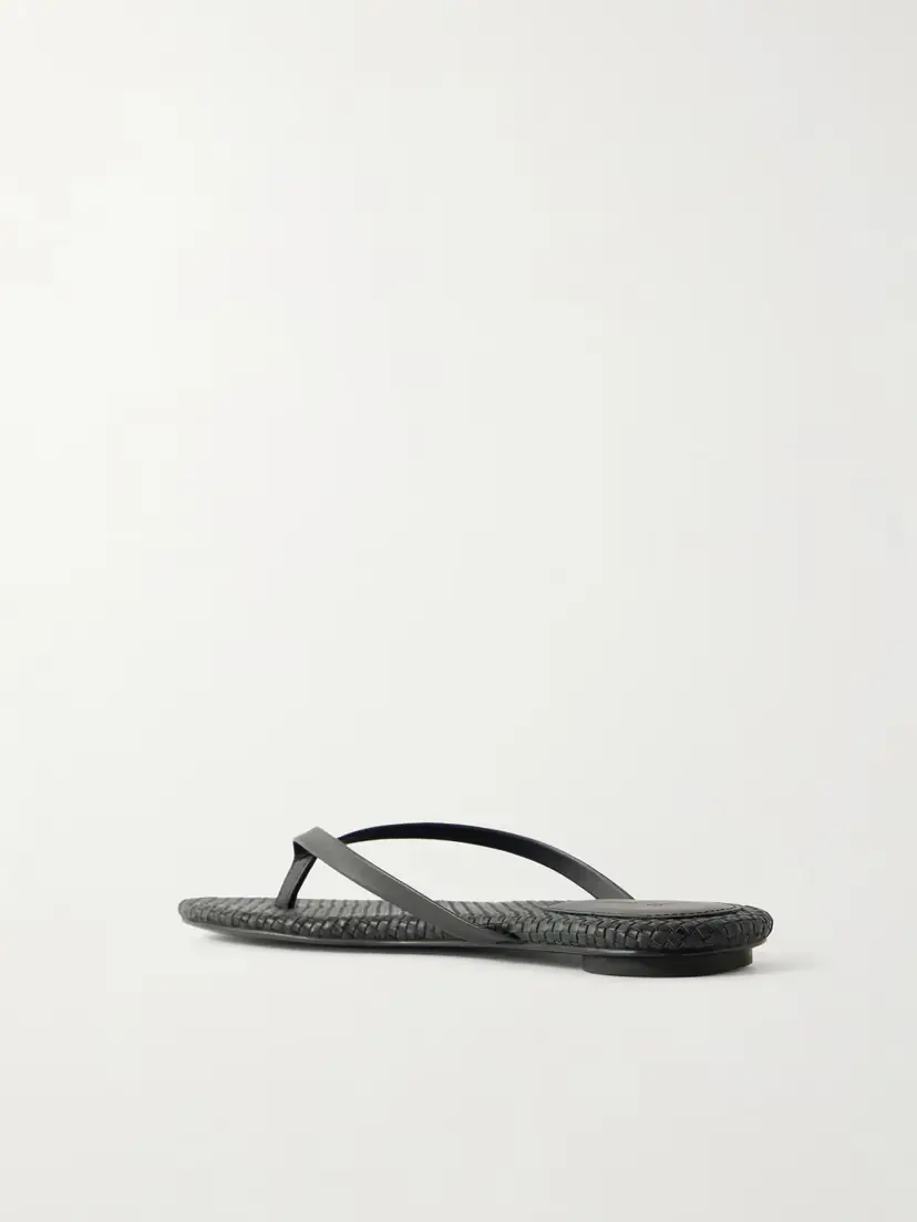St. Agni Woven Leather Flip Flops | Thumbnail 3
