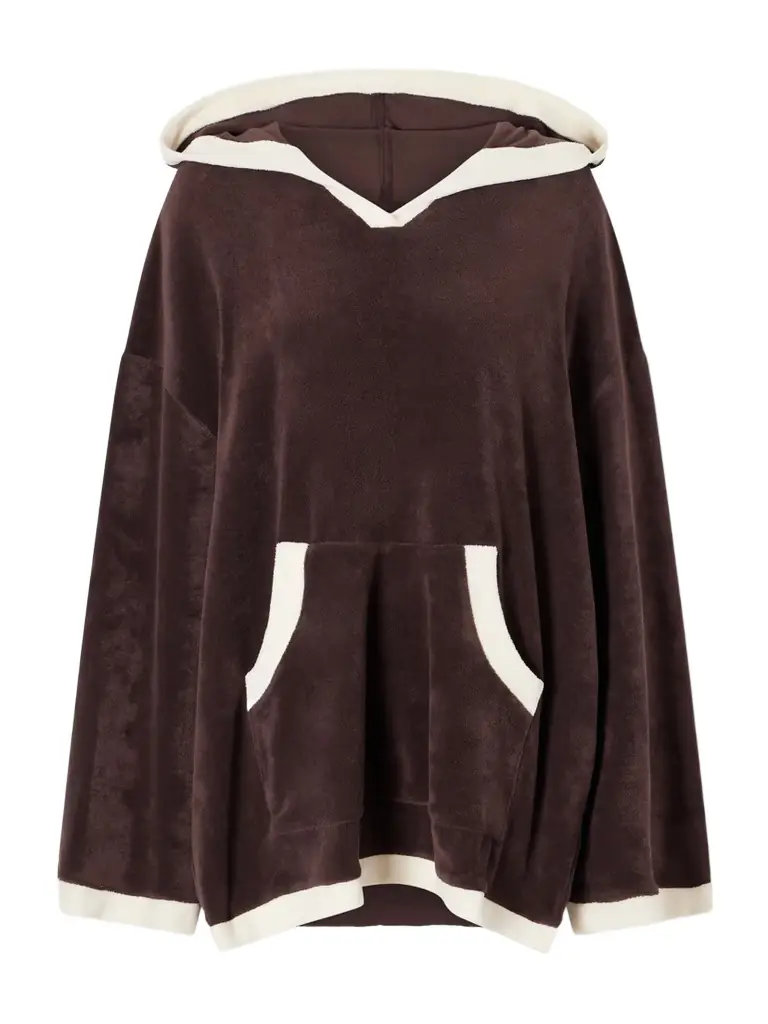 Staud Anona Hooded Cotton-blend Terry Coverup | Image 1 Staud Anona Hooded Cotton-blend Terry Coverup | Image 1