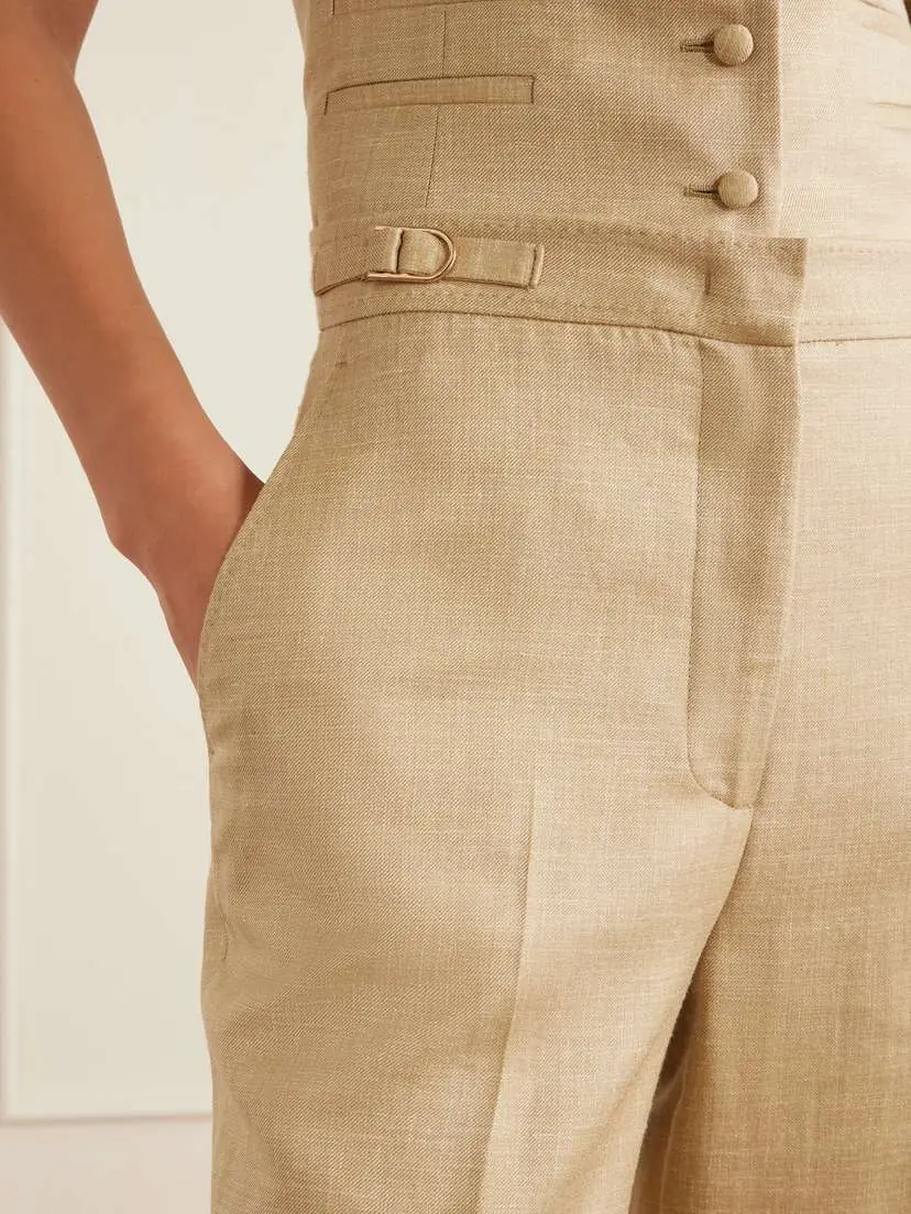Gabriela Hearst Vesta Wool, Silk And Linen-blend Flared Pants | Thumbnail 4 Gabriela Hearst Vesta Wool, Silk And Linen-blend Flared Pants | Thumbnail 4
