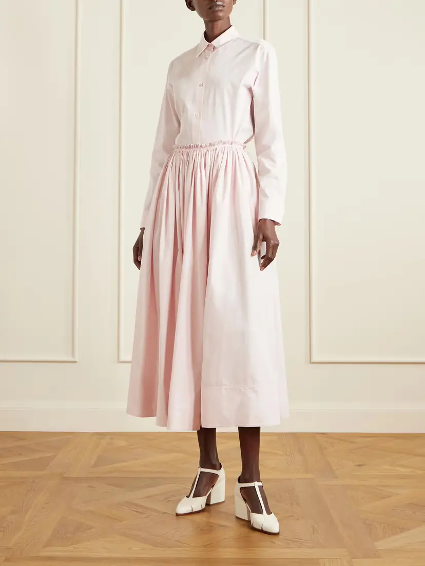 Gabriela Hearst Shiva Gathered Cotton-poplin Maxi Skirt | Thumbnail 2 Gabriela Hearst Shiva Gathered Cotton-poplin Maxi Skirt | Thumbnail 2