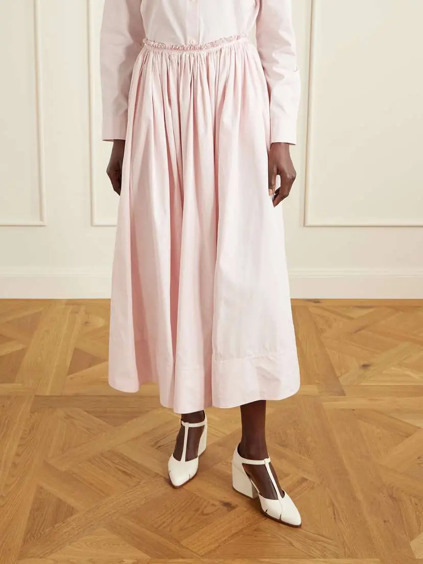 Gabriela Hearst Shiva Gathered Cotton-poplin Maxi Skirt | Thumbnail 3 Gabriela Hearst Shiva Gathered Cotton-poplin Maxi Skirt | Thumbnail 3