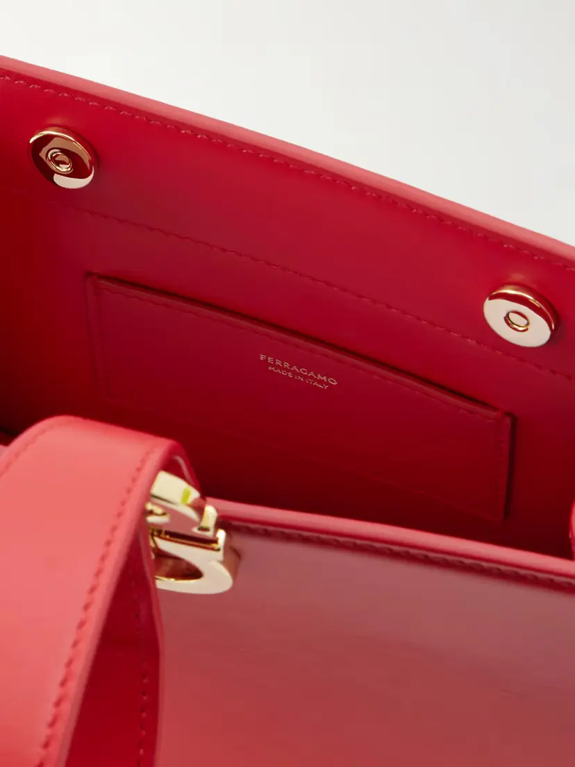 Ferragamo Mini Embellished Glossed-leather Clutch | Thumbnail 6 Ferragamo Mini Embellished Glossed-leather Clutch | Thumbnail 6
