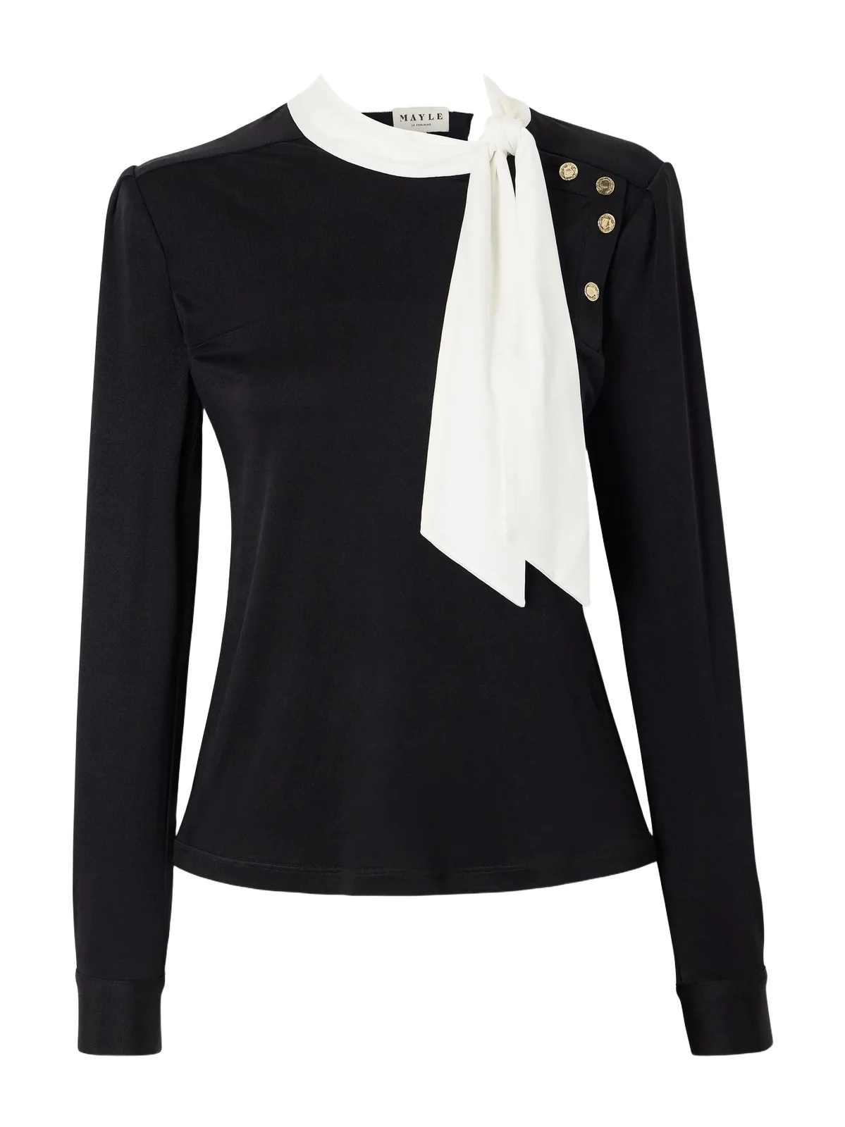Desi Tie-detailed Silk Shirt Desi Tie-detailed Silk Shirt