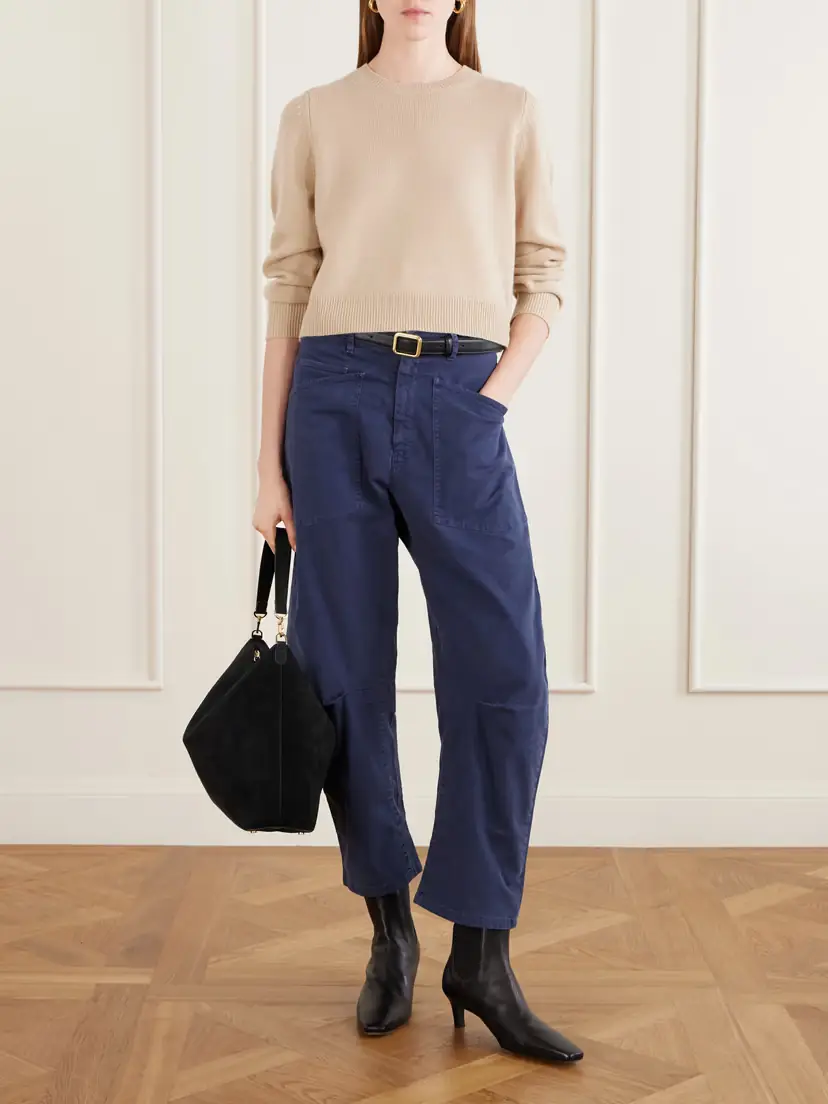 Nili Lotan Venus Cropped Cashmere Sweater | Thumbnail 2