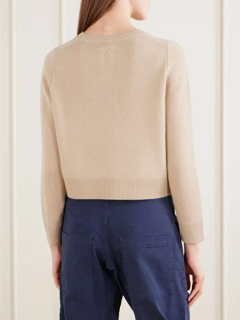 Nili Lotan Venus Cropped Cashmere Sweater | Thumbnail 4