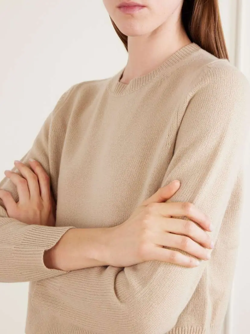 Nili Lotan Venus Cropped Cashmere Sweater | Thumbnail 5