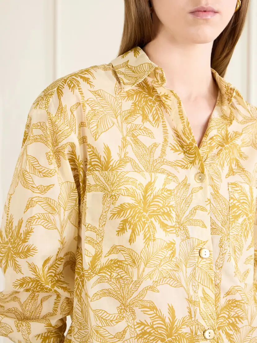 Eres Exotisme Printed Cotton-voile Shirt | Thumbnail 4