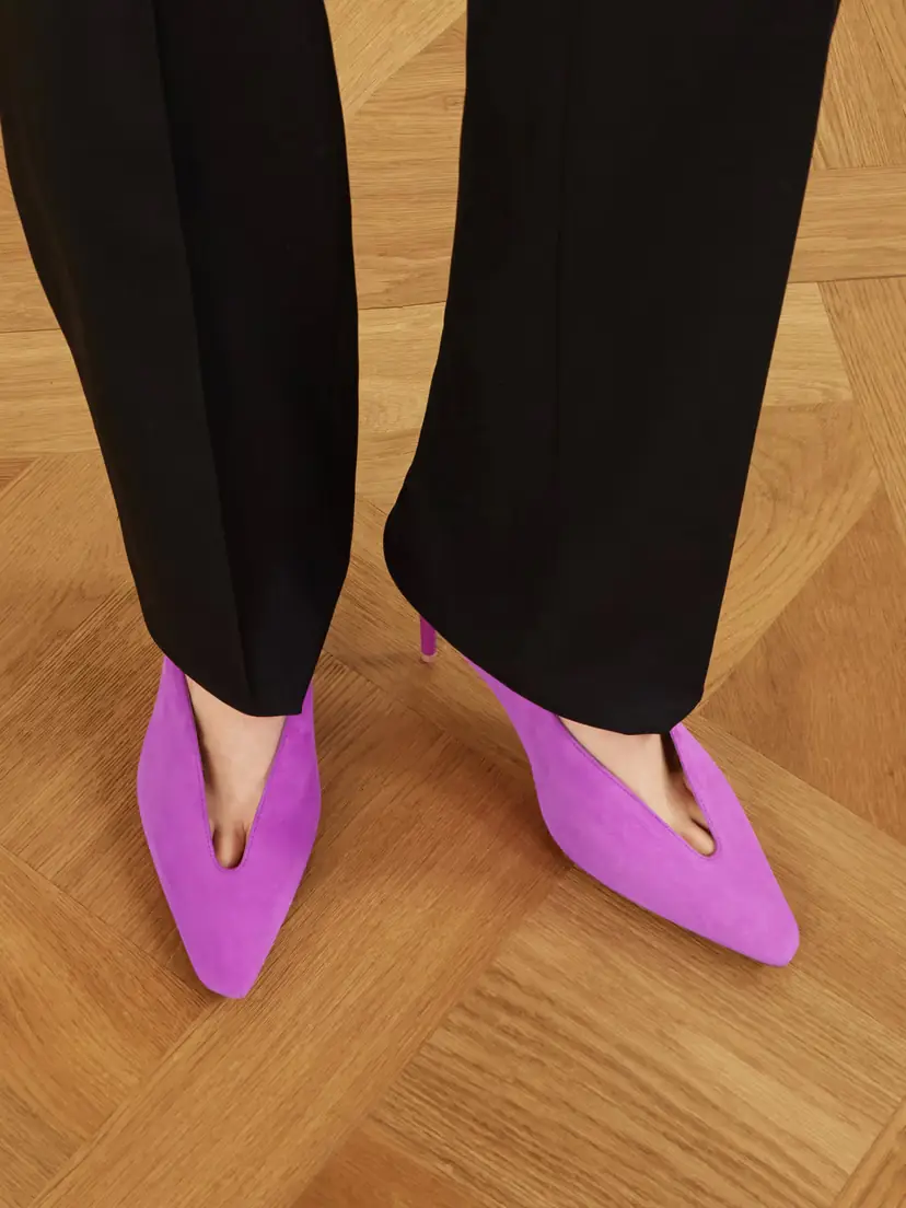 Balenciaga Duchesse Suede Pumps | Thumbnail 2 Balenciaga Duchesse Suede Pumps | Thumbnail 2