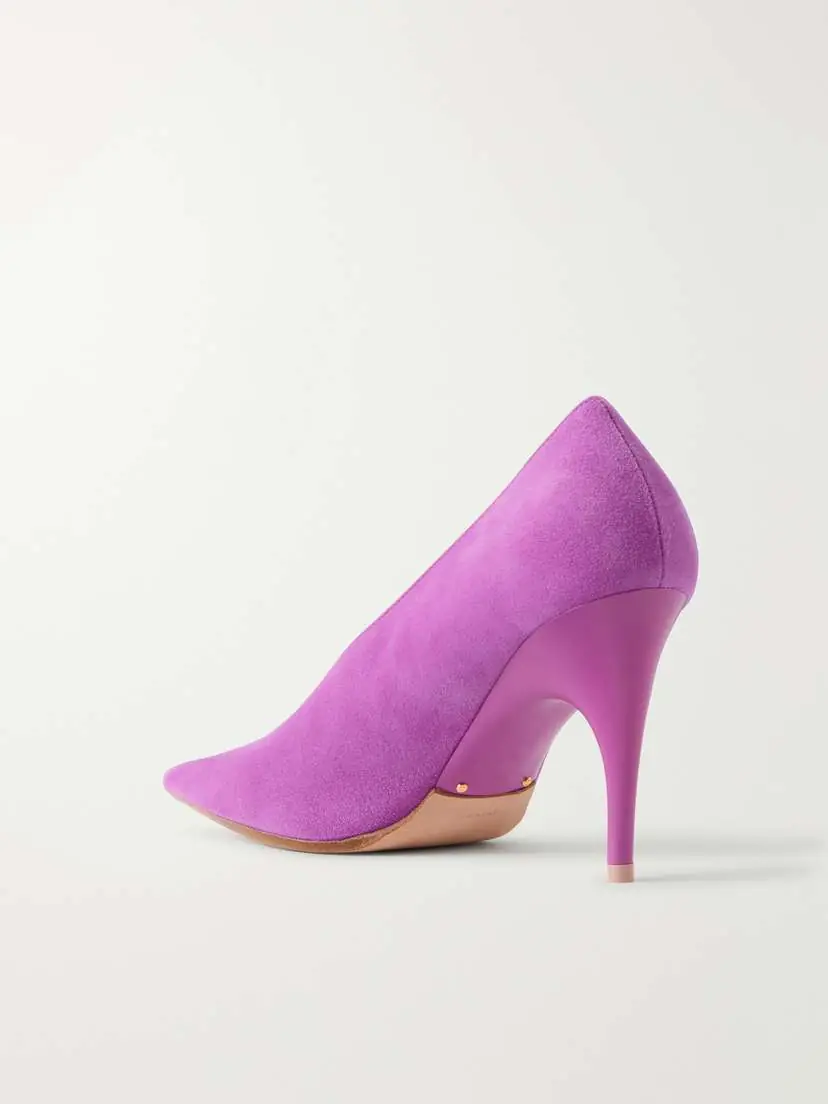 Balenciaga Duchesse Suede Pumps | Thumbnail 3 Balenciaga Duchesse Suede Pumps | Thumbnail 3