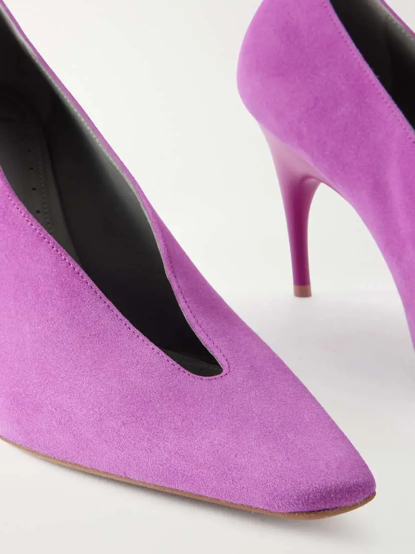 Balenciaga Duchesse Suede Pumps | Thumbnail 5 Balenciaga Duchesse Suede Pumps | Thumbnail 5