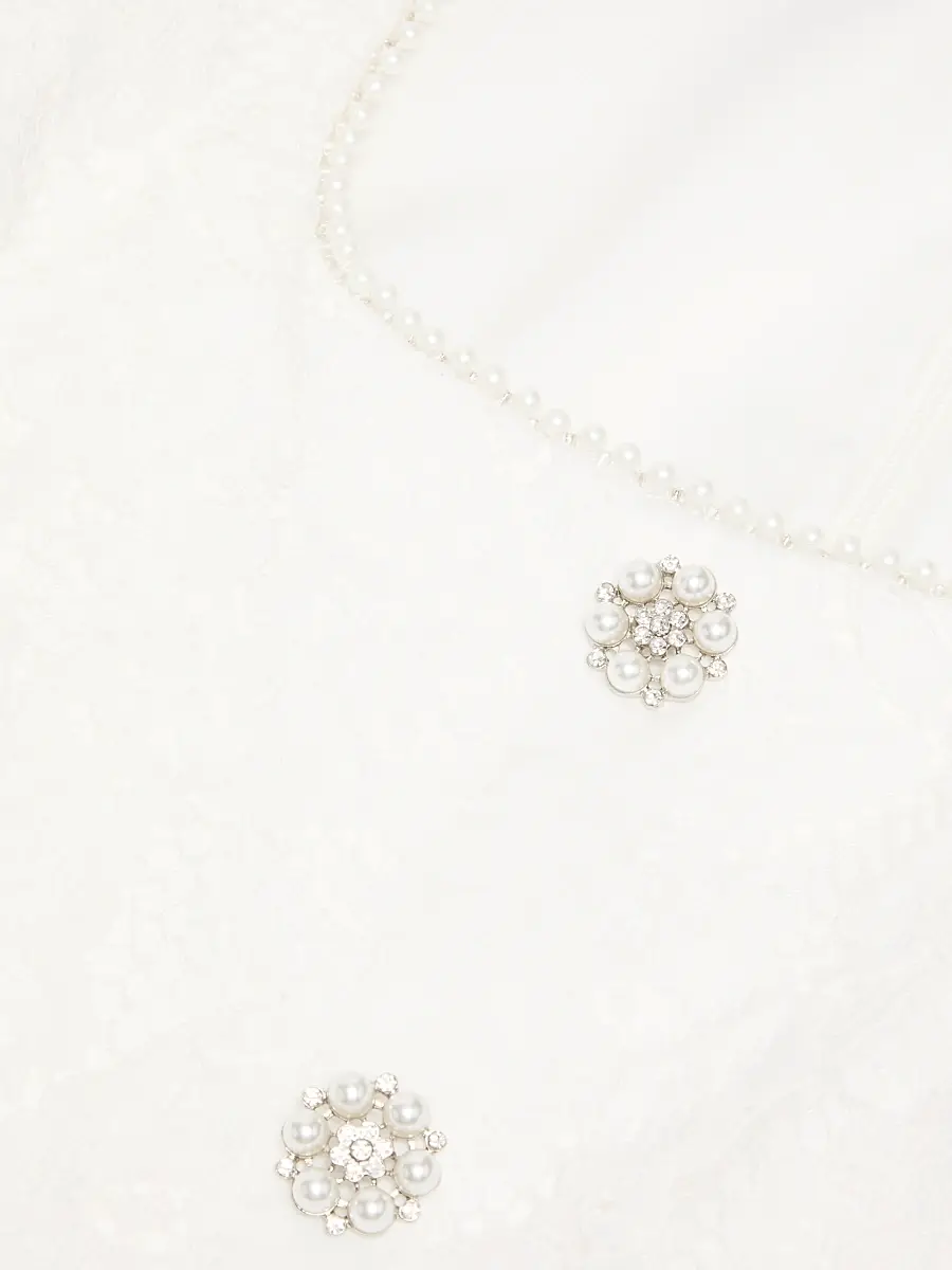 Likely Women's Drop 12 Sergio Imitation Pearl & Crystal-Embellished Jacquard Lace Minidress | Thumbnail 6 Likely Women's Drop 12 Sergio Imitation Pearl & Crystal-Embellished Jacquard Lace Minidress | Thumbnail 6