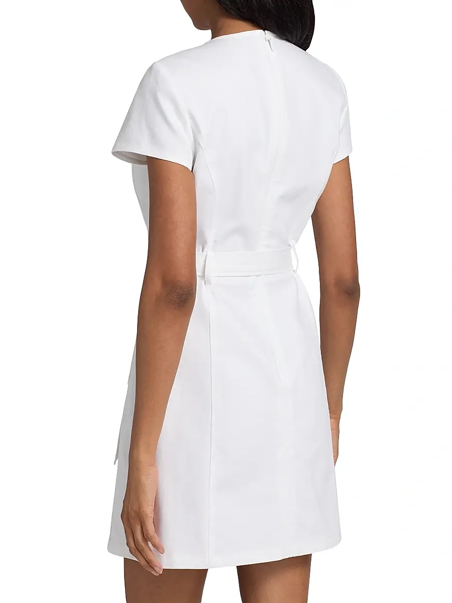 Cinq à Sept Women's Jaclyn Lace-Pocket Denim Minidress | Thumbnail 5 Cinq à Sept Women's Jaclyn Lace-Pocket Denim Minidress | Thumbnail 5