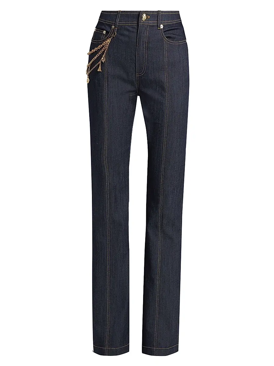 Cinq à Sept Women's Shailene Love Token Jeans - Indigo | Image 1 Cinq à Sept Women's Shailene Love Token Jeans - Indigo | Image 1