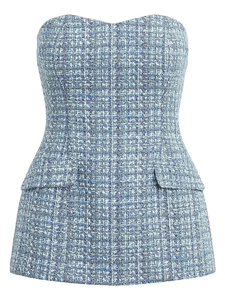Favorite Daughter Women's The Brooke Strapless Tweed Bustier Top
