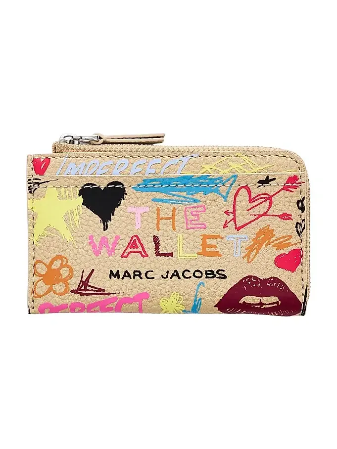 Women's The Punk Scribble Leather Wallet Women's The Punk Scribble Leather Wallet