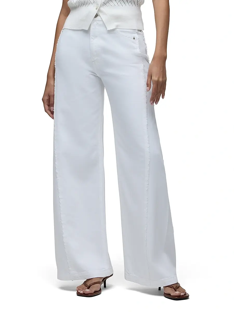 Hudson Jeans Women's Jodie Wide-Leg Frayed Seam Jeans | Thumbnail 3 Hudson Jeans Women's Jodie Wide-Leg Frayed Seam Jeans | Thumbnail 3
