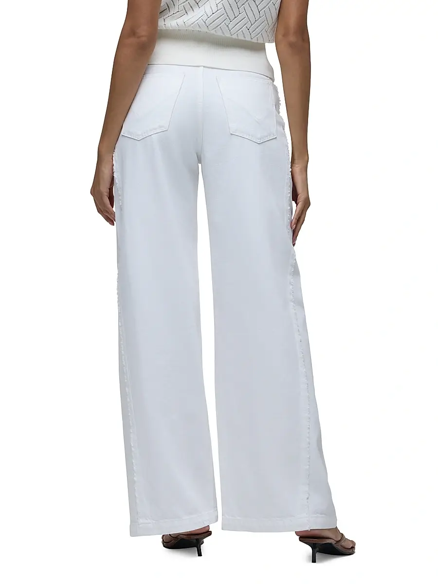 Hudson Jeans Women's Jodie Wide-Leg Frayed Seam Jeans | Thumbnail 5 Hudson Jeans Women's Jodie Wide-Leg Frayed Seam Jeans | Thumbnail 5