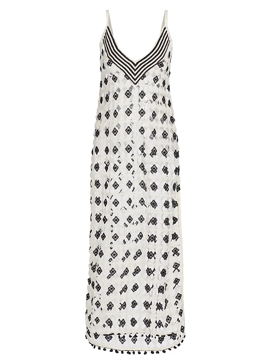 Ramy Brook Women's Cleo Patterned Sheer Cover-Up Maxi-Dress